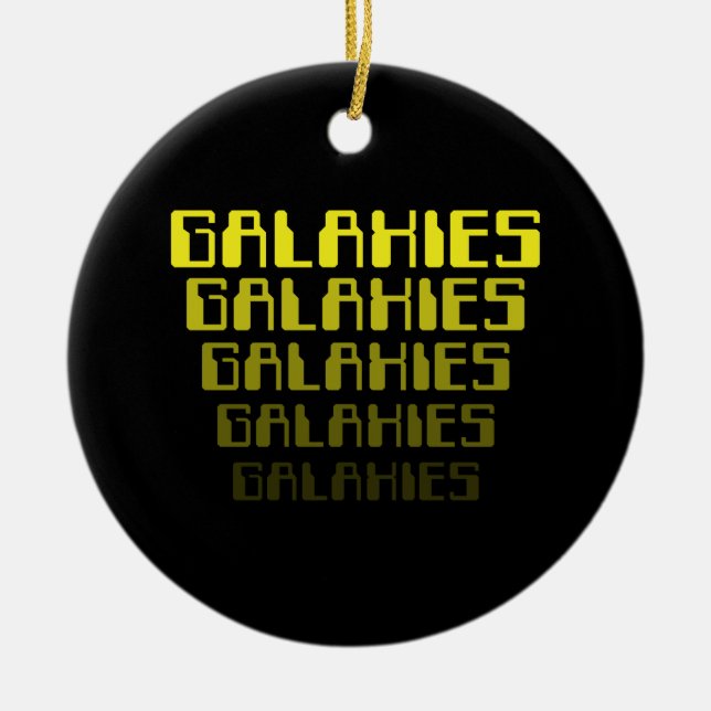 GALAXIES GALAXIES GALAXIES GALAXIES GALAXIES CERAMIC ORNAMENT (Front)