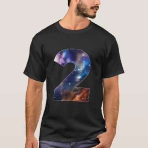 Galaxy 2 Year Old 2nd Birthday Space Themed Astron T-Shirt