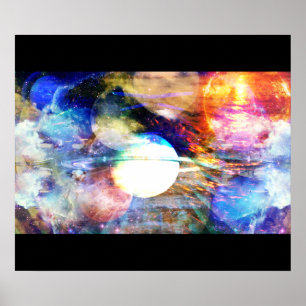 Galaxy Abstract Poster