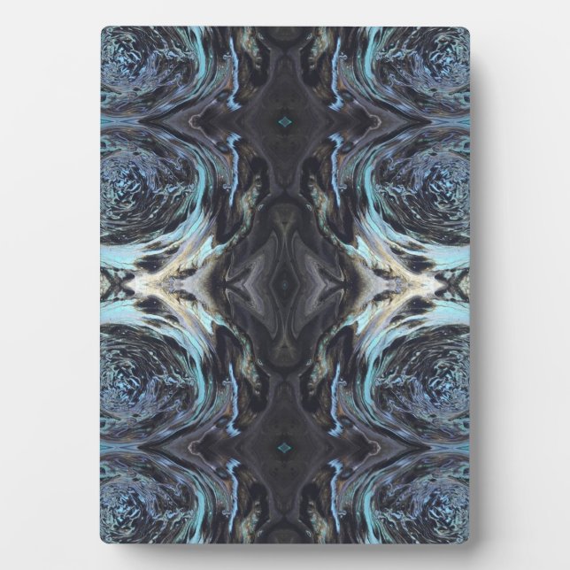 Galaxy Acrylic Pour Painting Plaque (Devant)