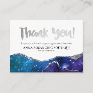 *~* Galaxy AGATE QR THANK YOU LOGO Review AP8 Enclosure Card