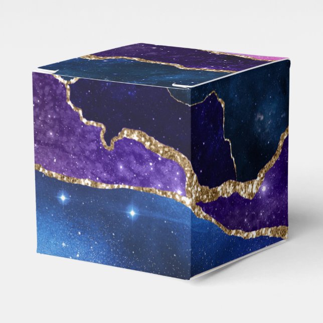 Galaxy Agate Series Design 13   Favor Box (Front Side)