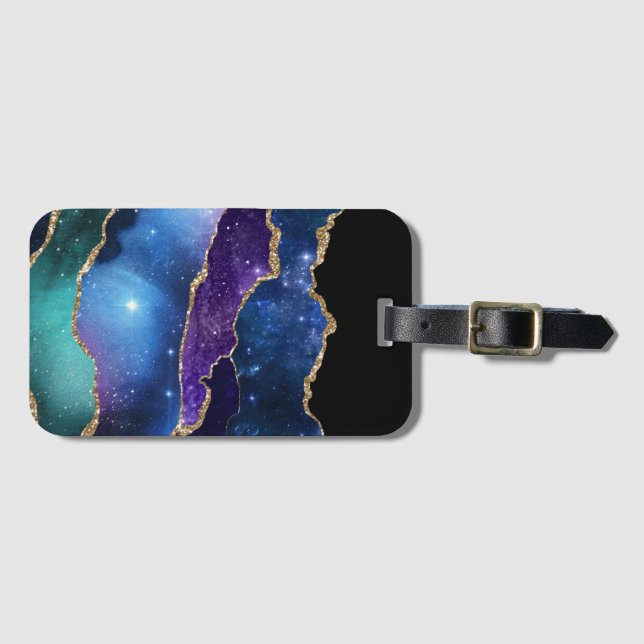 Galaxy Agate Series Design 13  Luggage Tag (Front Horizontal)