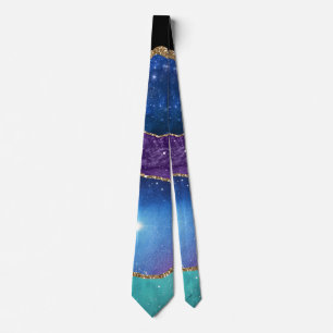 Galaxy Agate Series Design 13   Tie