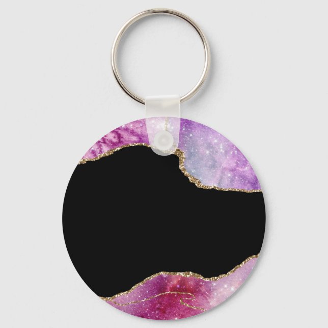 Galaxy Agate Series Design 2    Keychain (Front)