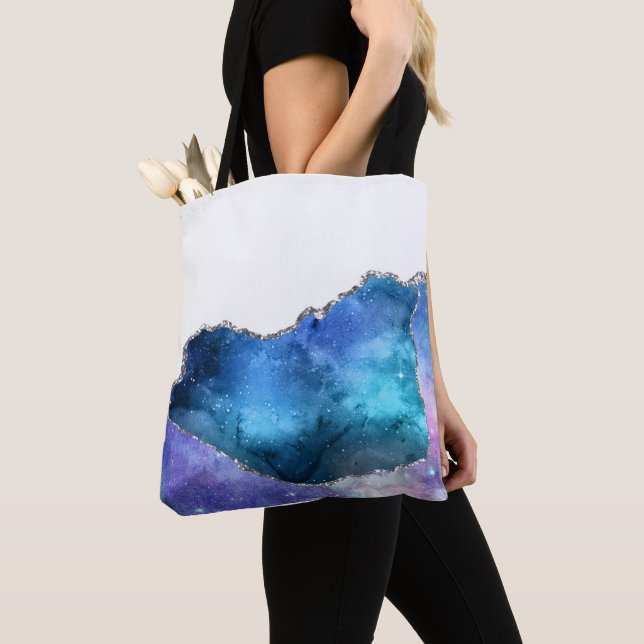 Galaxy Agate Series Design 4 Tote Bag (Close Up)