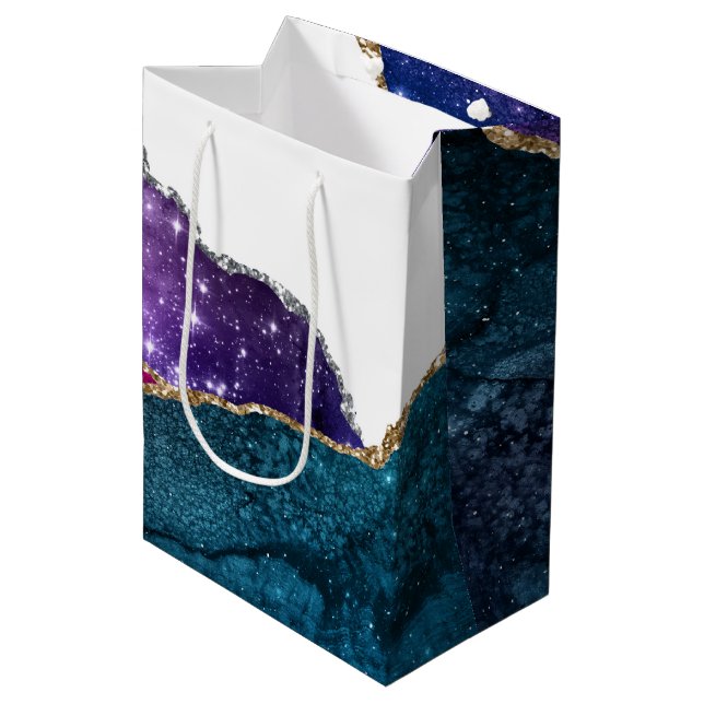 Galaxy Agate Series Design 6  Medium Gift Bag (Front Angled)