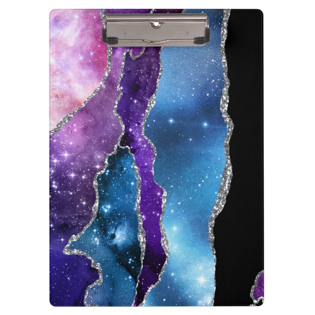 Galaxy Agate Series Design 7  Clipboard (Front)