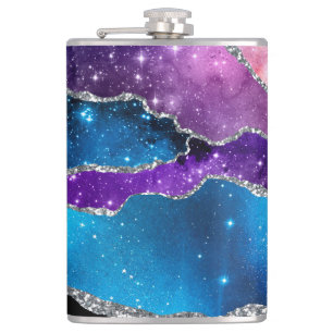 Galaxy Agate Series Design 7 Hip Flask