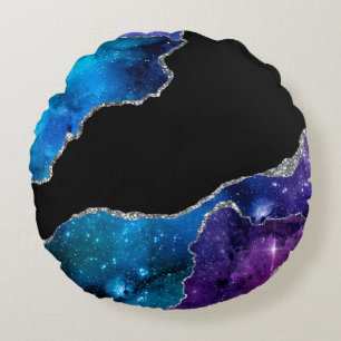 Galaxy Agate Series Design 9  Round Pillow