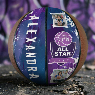 Galaxy All-Star Player Team Number & Custom Name Basketball