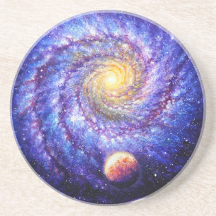Galaxy and planets   coaster