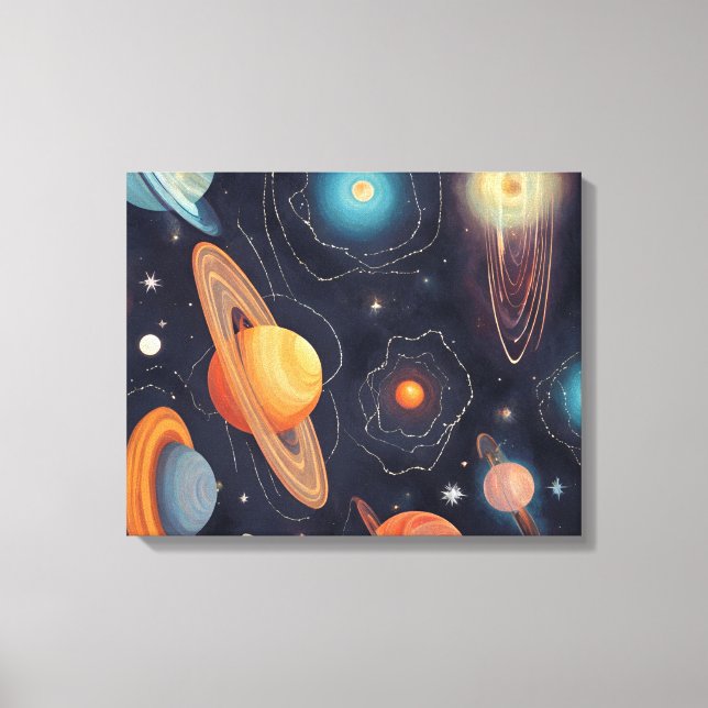 Galaxy Art Canvas Print (Front)