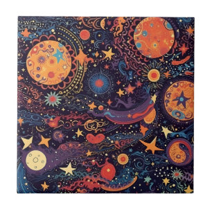Galaxy Art Ceramic Tile