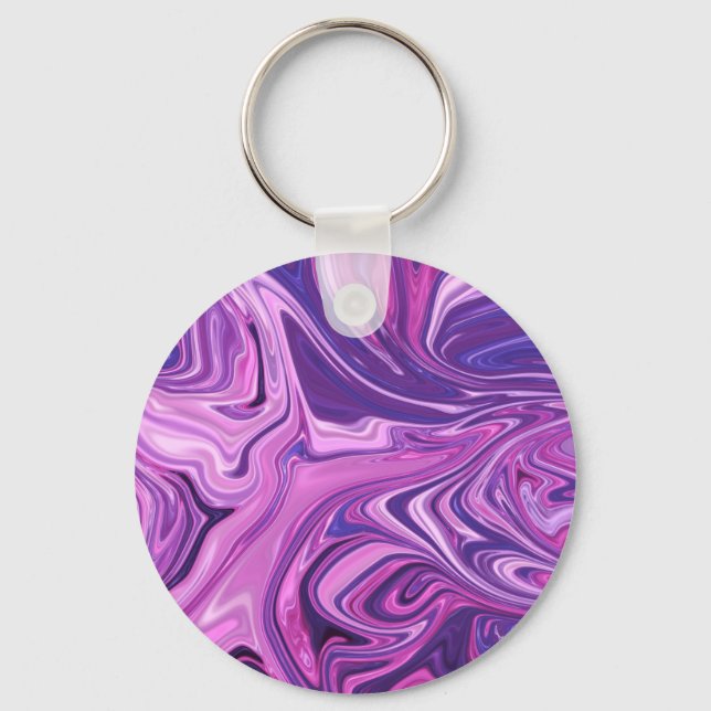 Galaxy art pattern keychain (Front)