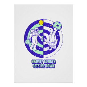Galaxy Artwork Astronaut Poster Space