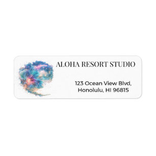 Galaxy Blue Hibiscus- Reply Address
