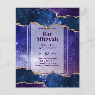 GALAXY Boys BAR MITVAH AGATE Blue LOWEST BUDGET Flyer