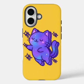 Galaxy Cat Dreams – Playful Cosmic Kitty for Home  iPhone 16 Case
