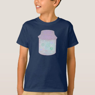 Galaxy Cat in a Jar Kawaii Space Cat Art T-Shirt