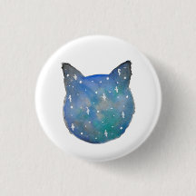 Galaxy Cat Pinback Button