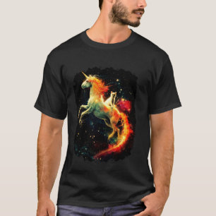 Galaxy Cat Riding Unicorn 1 T-Shirt