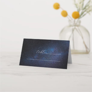 Galaxy Celestial Space Cosmos Stars Wedding Place Card