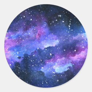Galaxy Classic Round Sticker