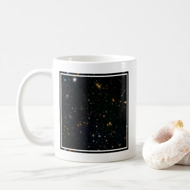 Galaxy Cluster Abell 370 Parallel Field. Coffee Mug (With Donut)