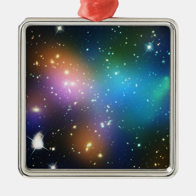 Galaxy Cluster Abell 520 Metal Ornament (Front)