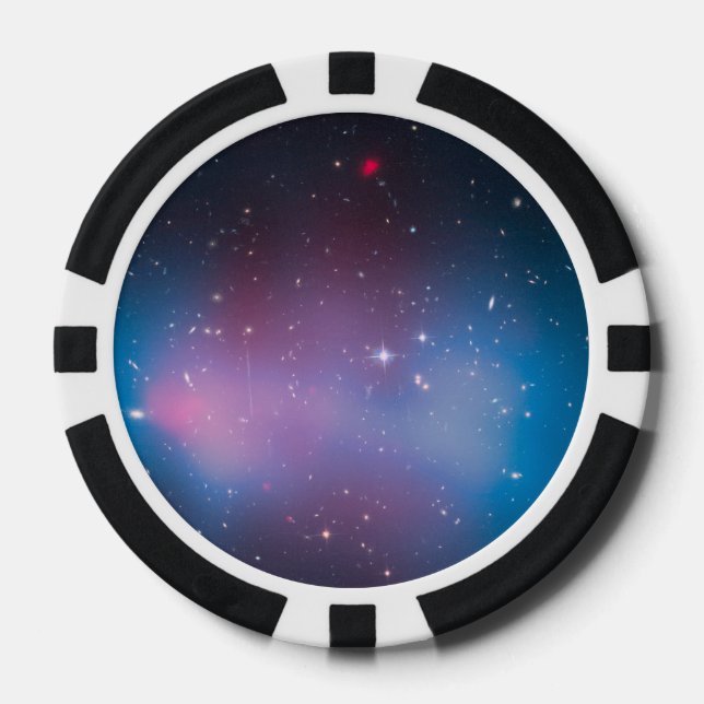 Galaxy Cluster 'El Gordo' with Mass Map and X-ray Poker Chips (Front)