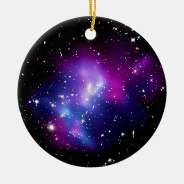 Galaxy Cluster MACS J0717 Outer Space Photo Ceramic Ornament (Front)