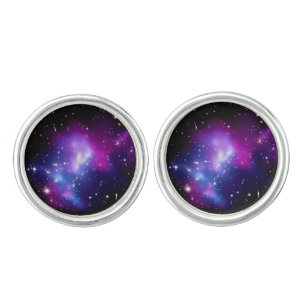 Galaxy Cluster MACS J0717 Outer Space Photo Cufflinks