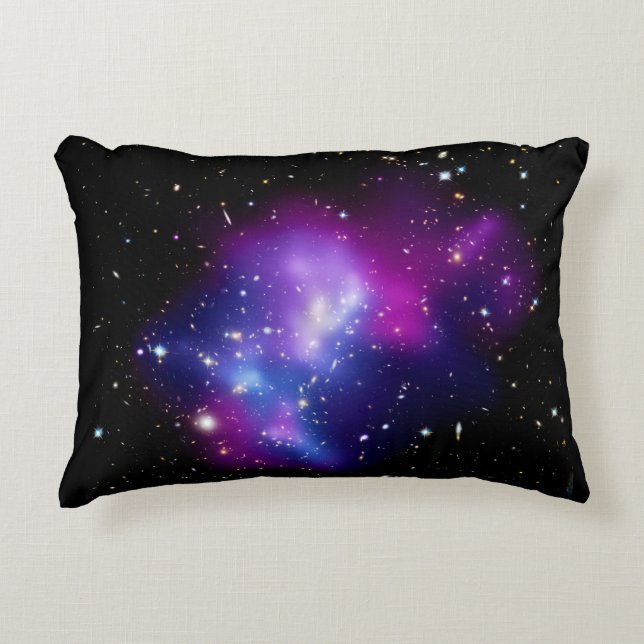 Galaxy Cluster MACS J0717 Outer Space Photo Decorative Pillow (Front)