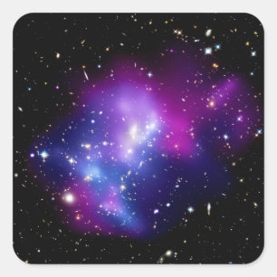 Galaxy Cluster MACS J0717 Outer Space Photo Square Sticker