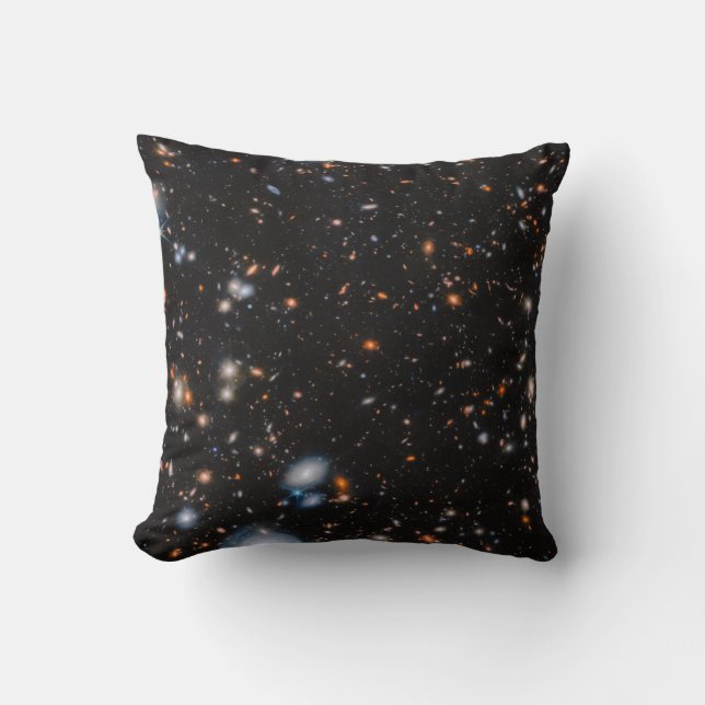 Galaxy Cluster MACS J1149.5+2223 Throw Pillow (Front)