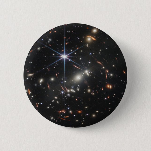 Galaxy Cluster Smacs 0723. 2 Inch Round Button (Front)