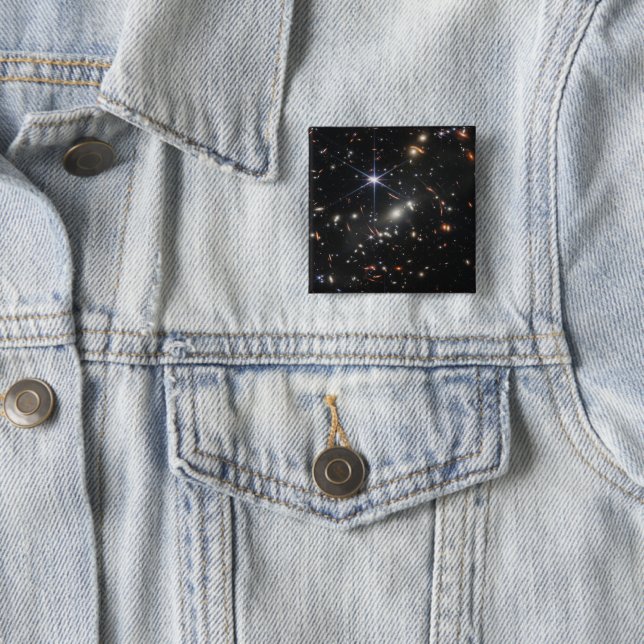 Galaxy Cluster Smacs 0723. 2 Inch Square Button (In Situ)