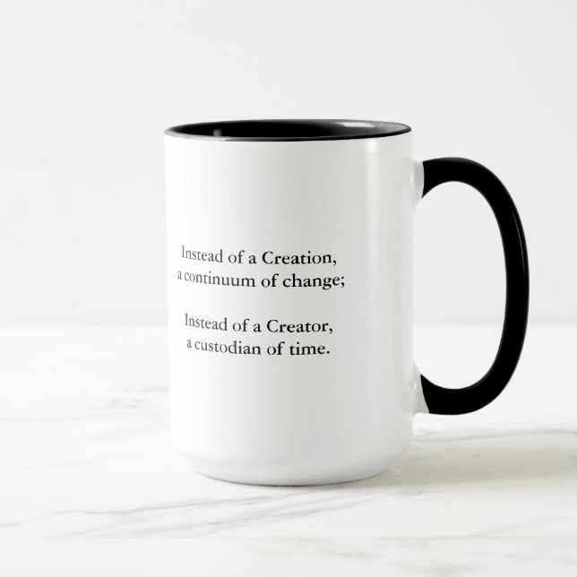 Galaxy Collision Mug with Quote (Right)