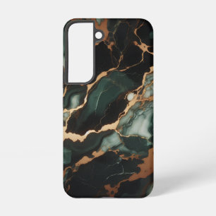 Galaxy Coque De Luxe En Marbre D'Or Pour Samsung