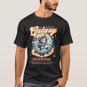 Galaxy Cute Space Illustration Cosmic Cartoon Art T-Shirt