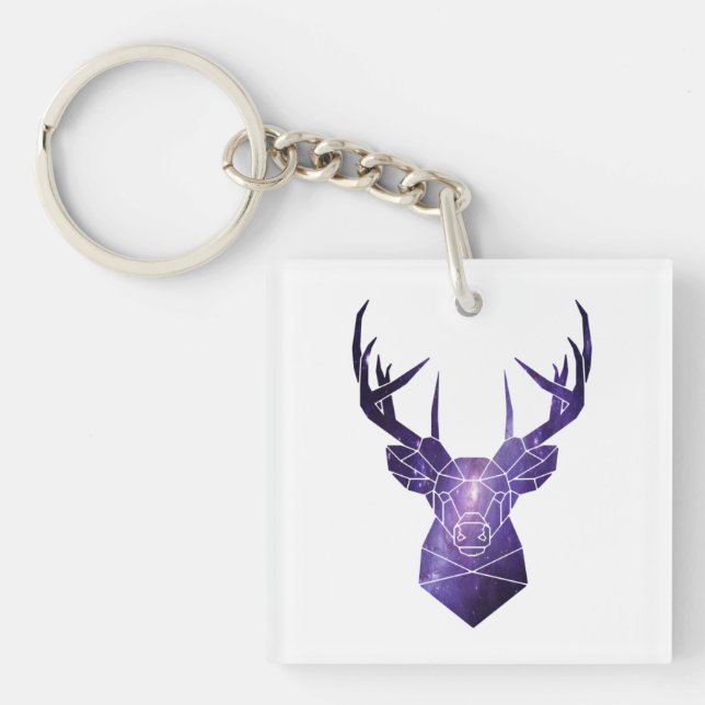 Galaxy deer        keychain (Front)