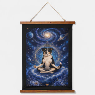 Galaxy Dog Tapestry   Australian Shepherd Art