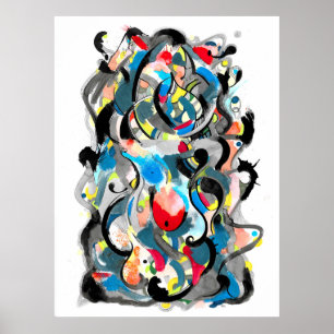 Galaxy dream painting poster
