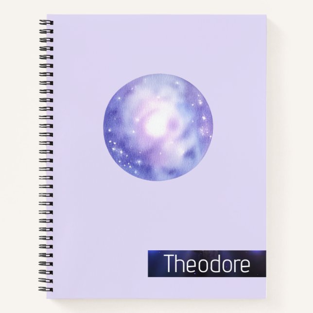 Galaxy Dreams Personalized Spiral Notebook (Front)