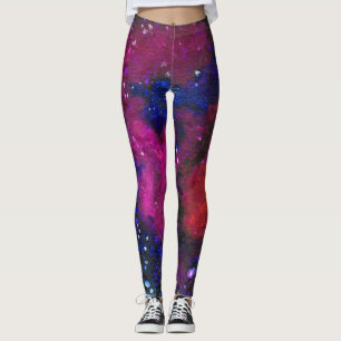 Galaxy en matière noire leggings femmes