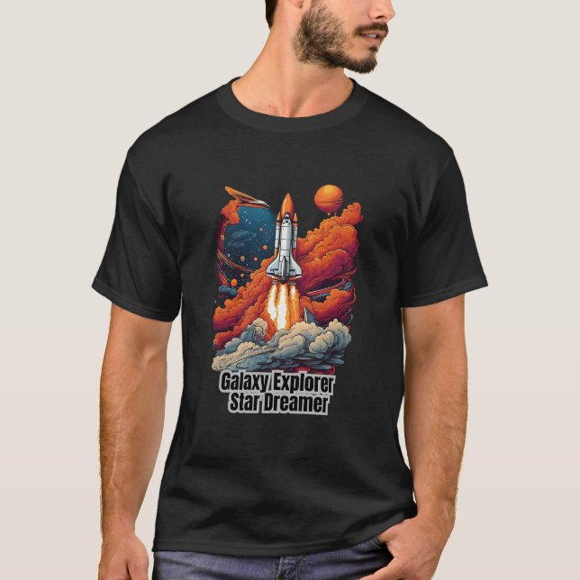 Galaxy Explorer, Star Dreamer - T-shirt spatial (Devant)