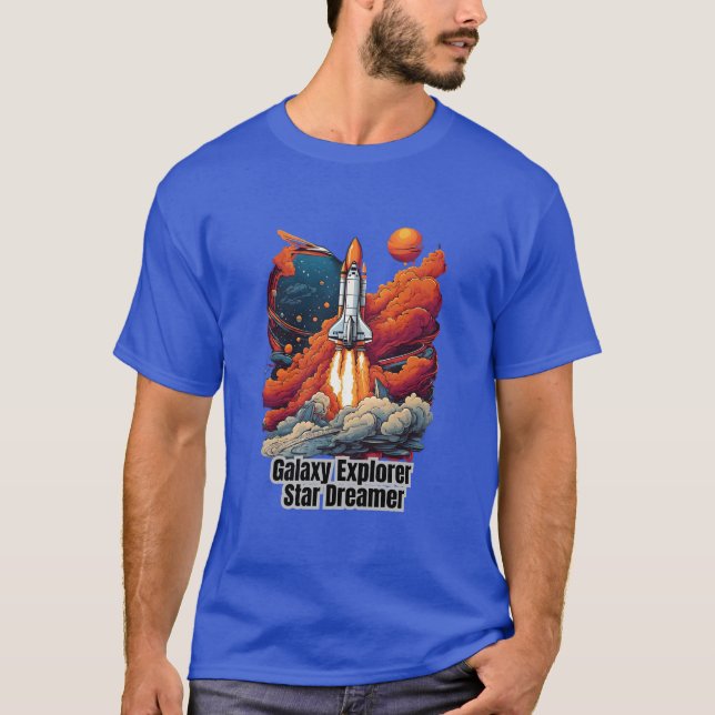 Galaxy Explorer, Star Dreamer - T-shirt spatial (Devant)