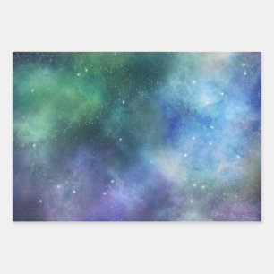 Galaxy Fan, Boys Girls & Kids, Space, Star Lover Wrapping Paper Sheet