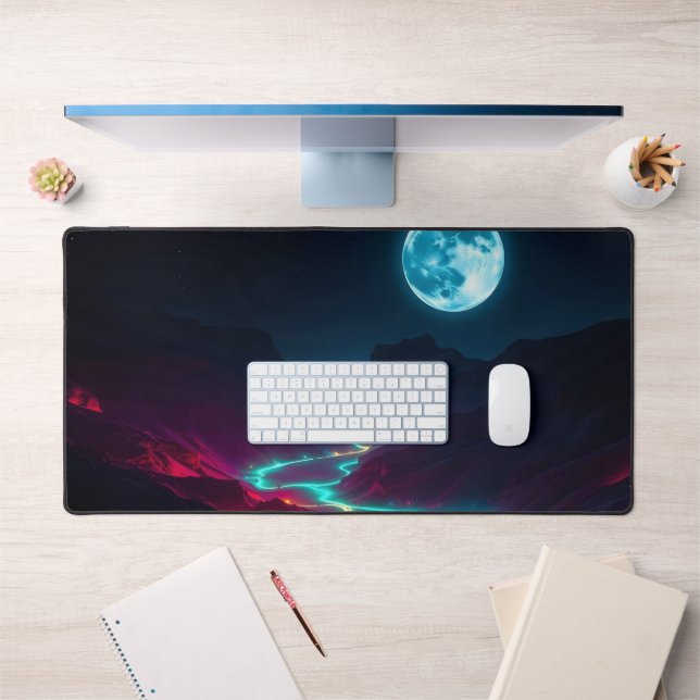 Galaxy Foncé Lune Mat - Esthétique Céleste De (Bureau 1)